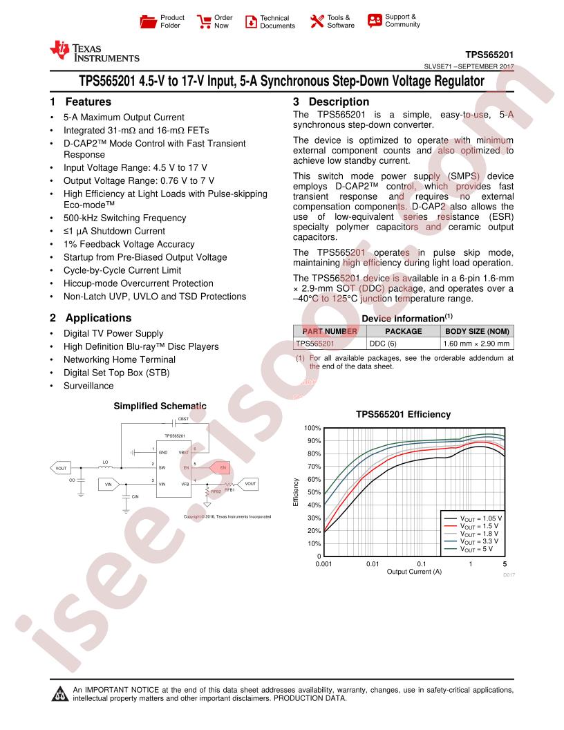 TPS565201 Datasheet