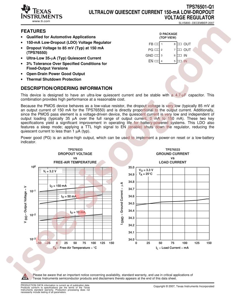 TPS76501-Q1