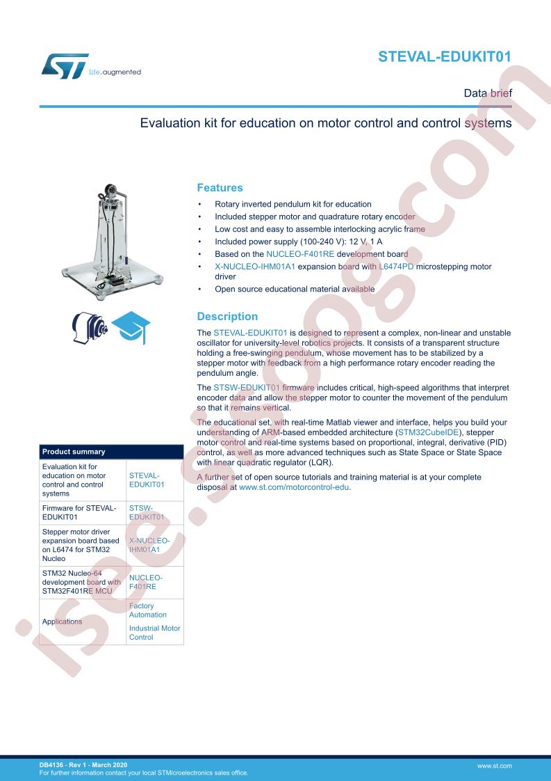 STEVAL-EDUKIT01 Data Brief