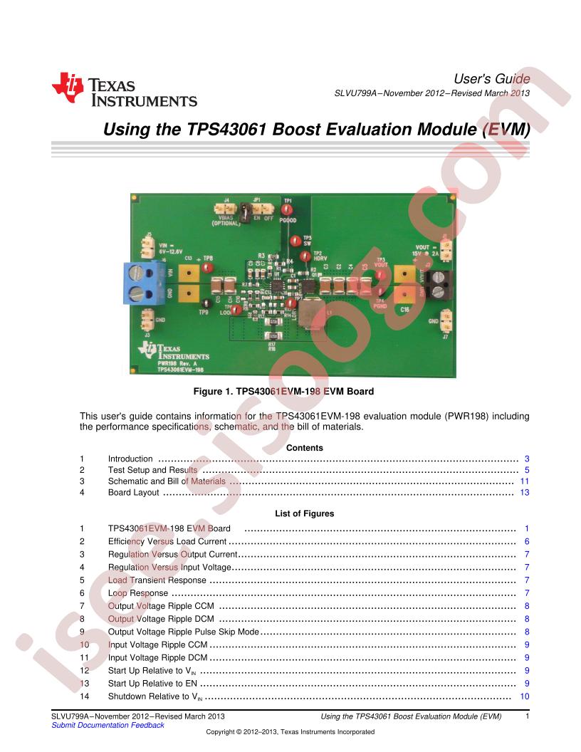 TPS43061EVM-198 User Guide