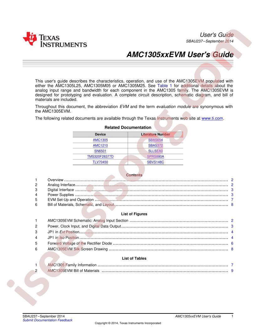 AMC1305xxEVM User Guide