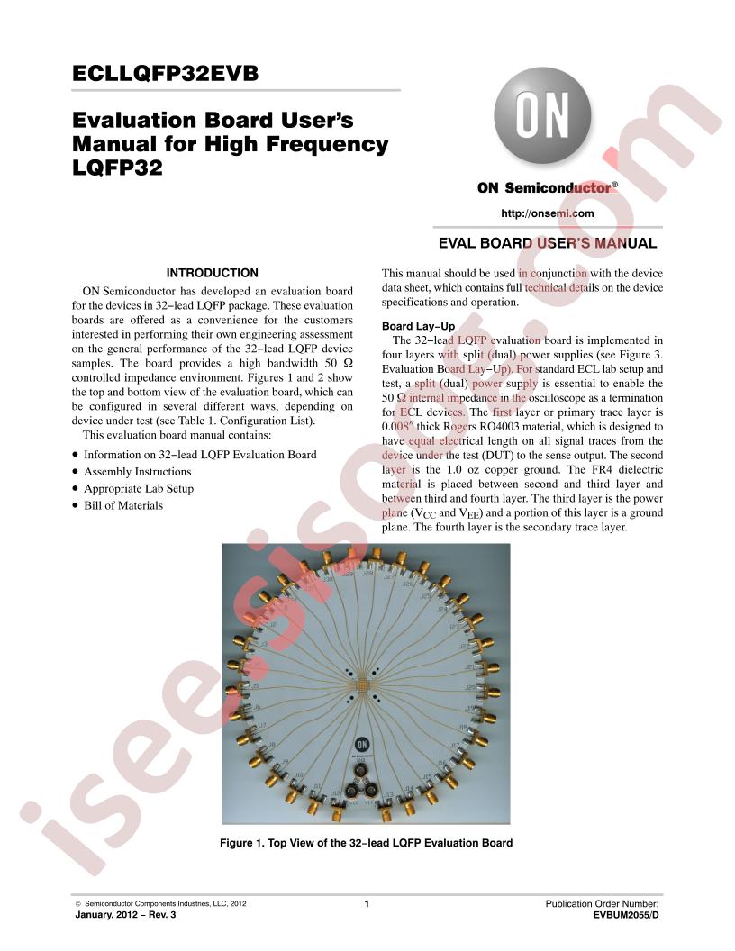 ECLLQFP32EVB Manual