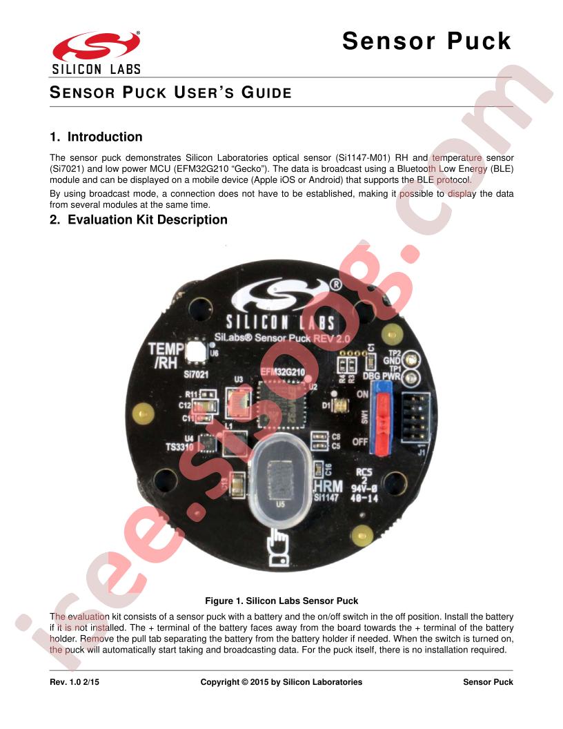 Sensor Puck Guide