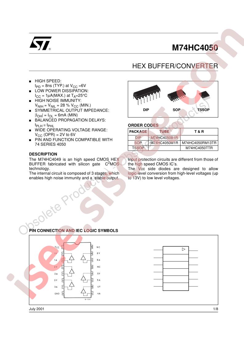 M74HC4050