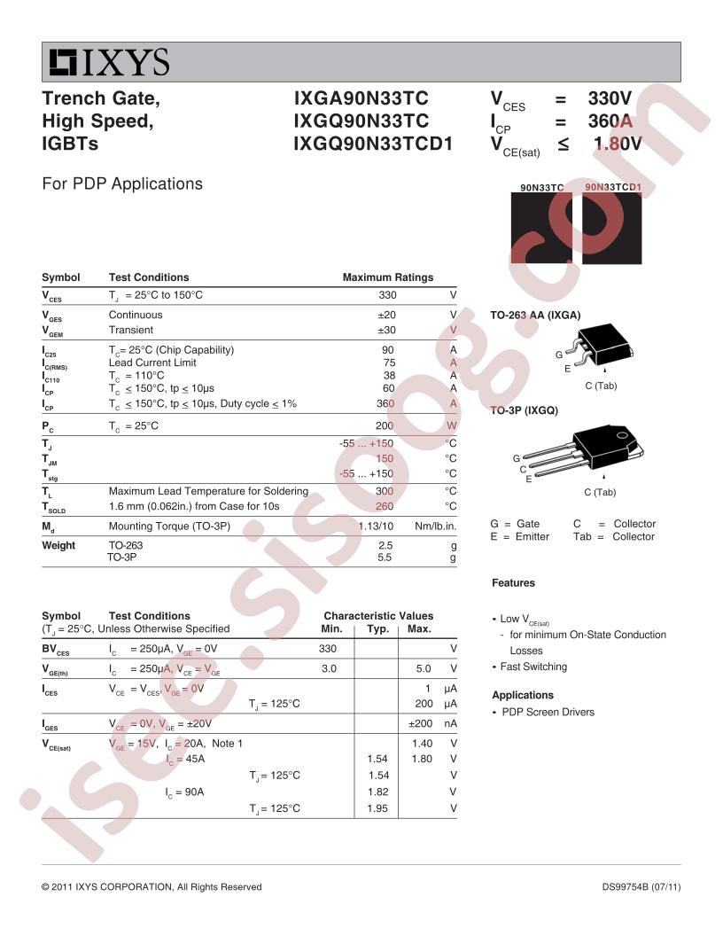IXG(A,Q)90N33TC(D1)