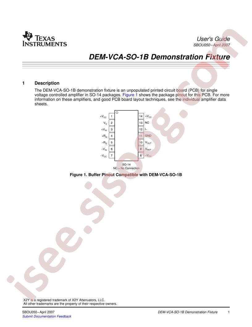 DEM-VCA-SO-1B Guide