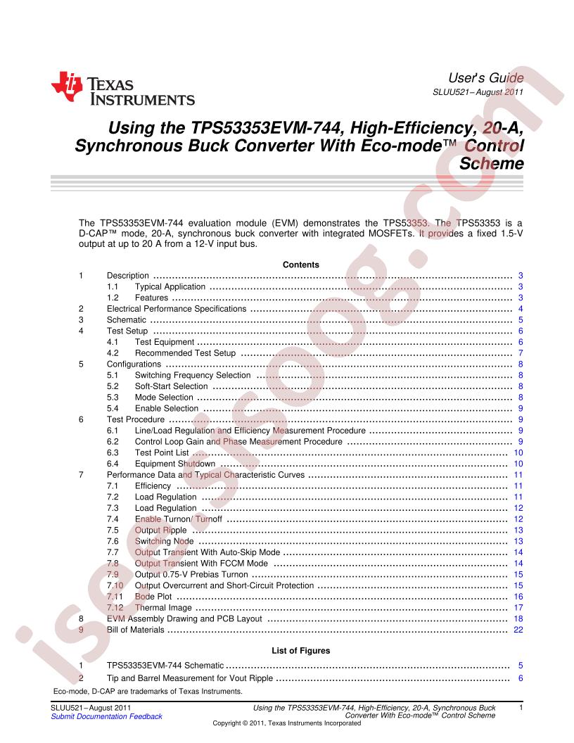 TPS53353EVM-744 User Guide