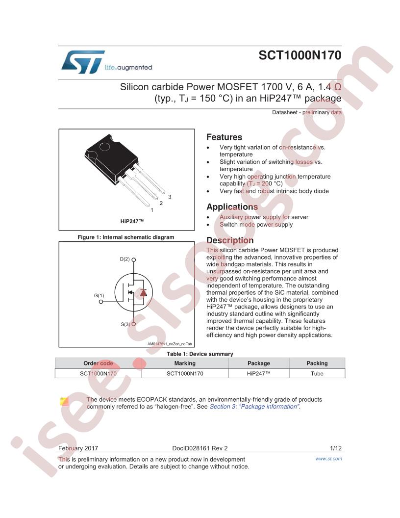 SCT1000N170
