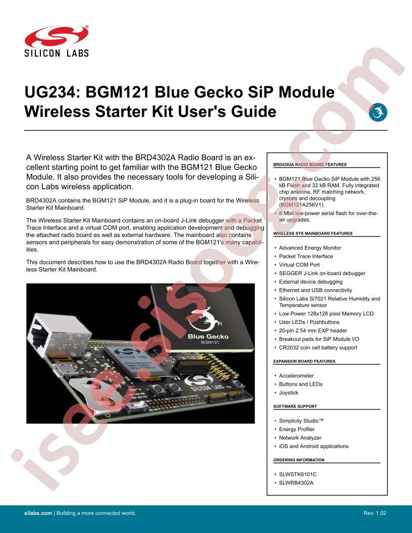 BGM121 User Guide