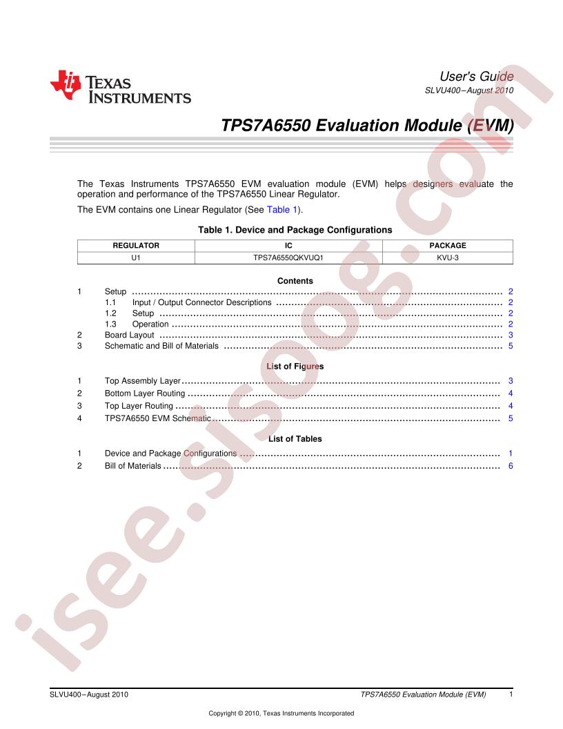 TPS7A6550 User Guide