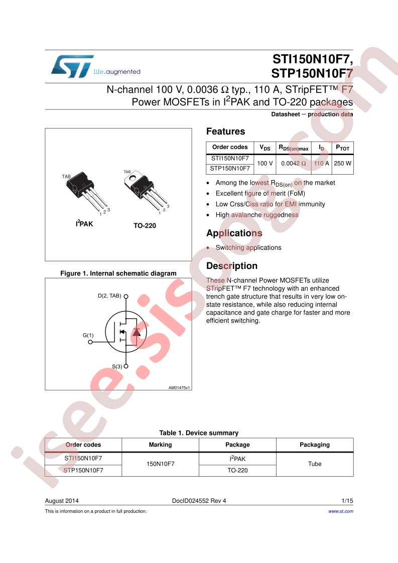 STx150N10F7