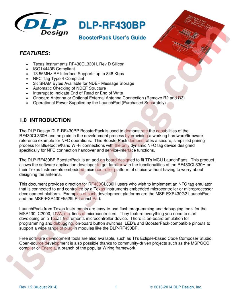 DLP-RF430BP User Guide