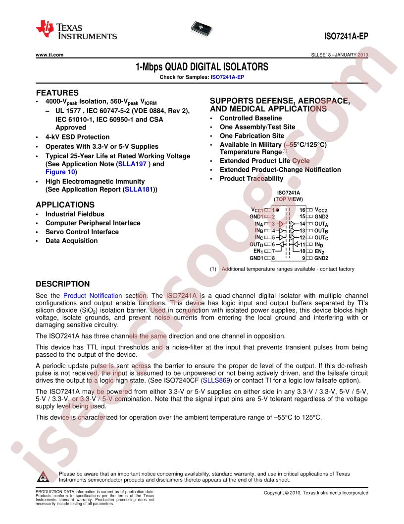 ISO7241A-EP