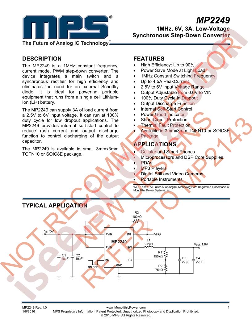 MP2249 Datasheet