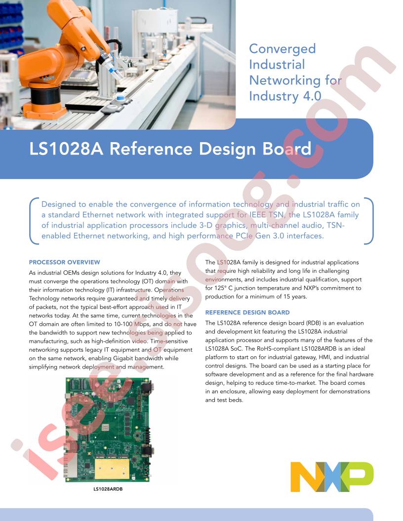 LS1028A Ref Design Board Fact Sheet