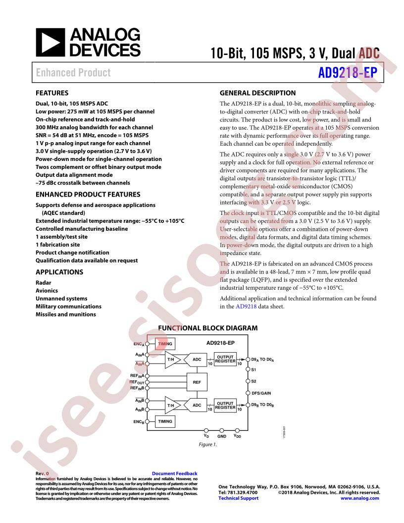 AD9218-EP