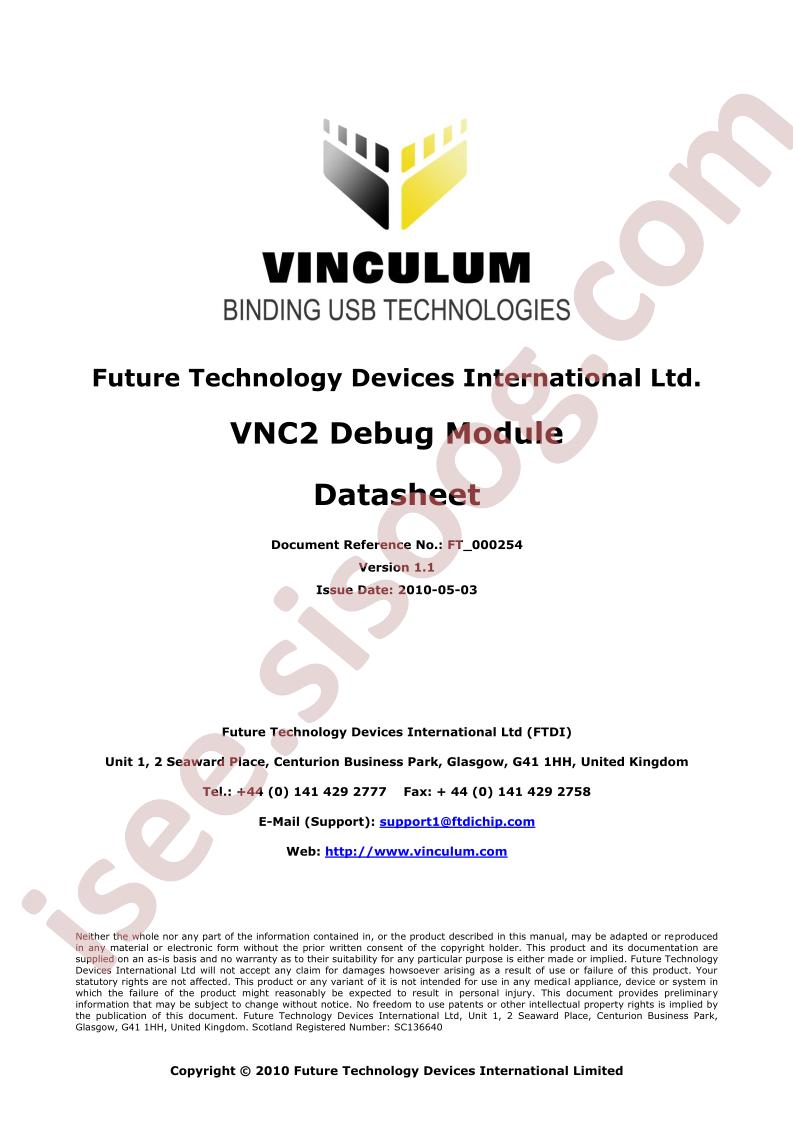 VNC2 Debug Module