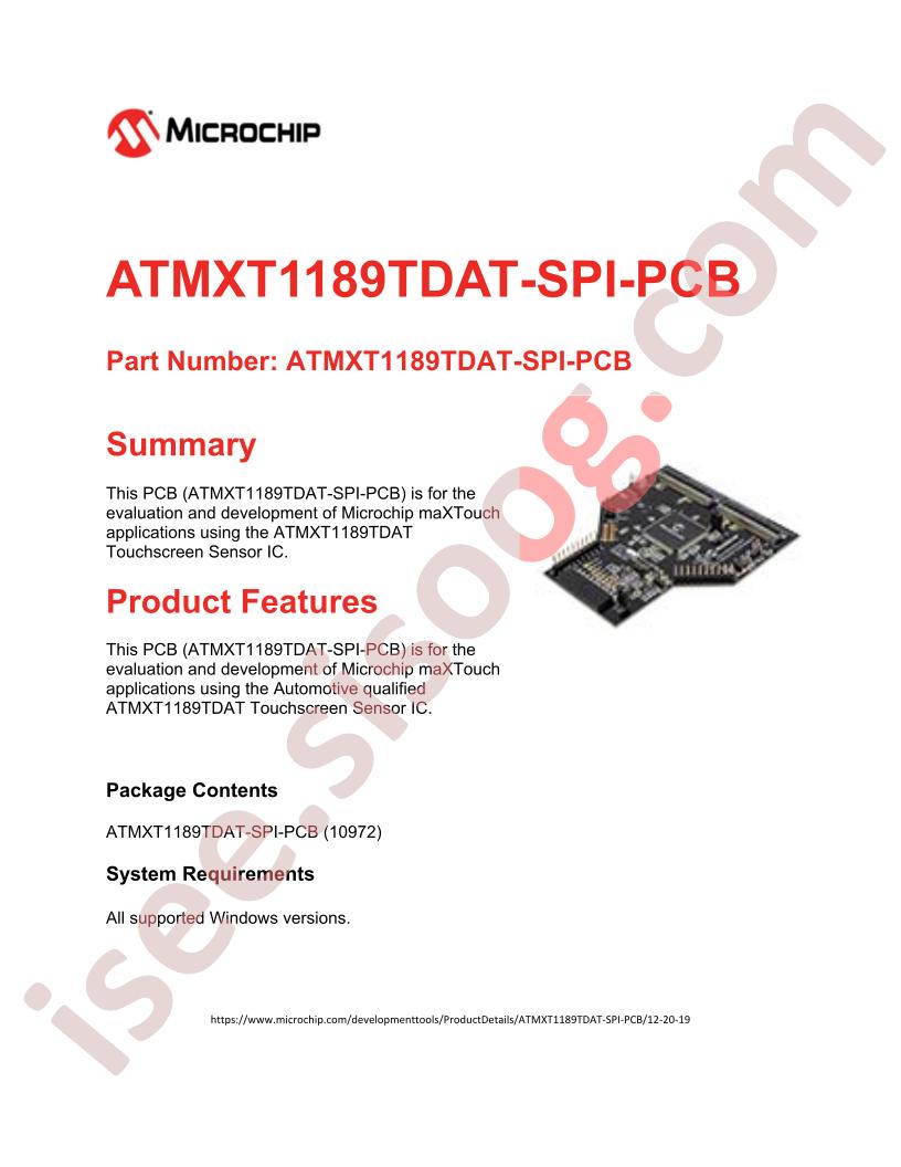 ATMXT1189TDAT-SPI-PCB