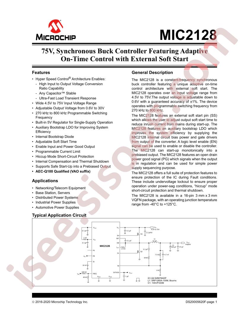 MIC2128 Datasheet