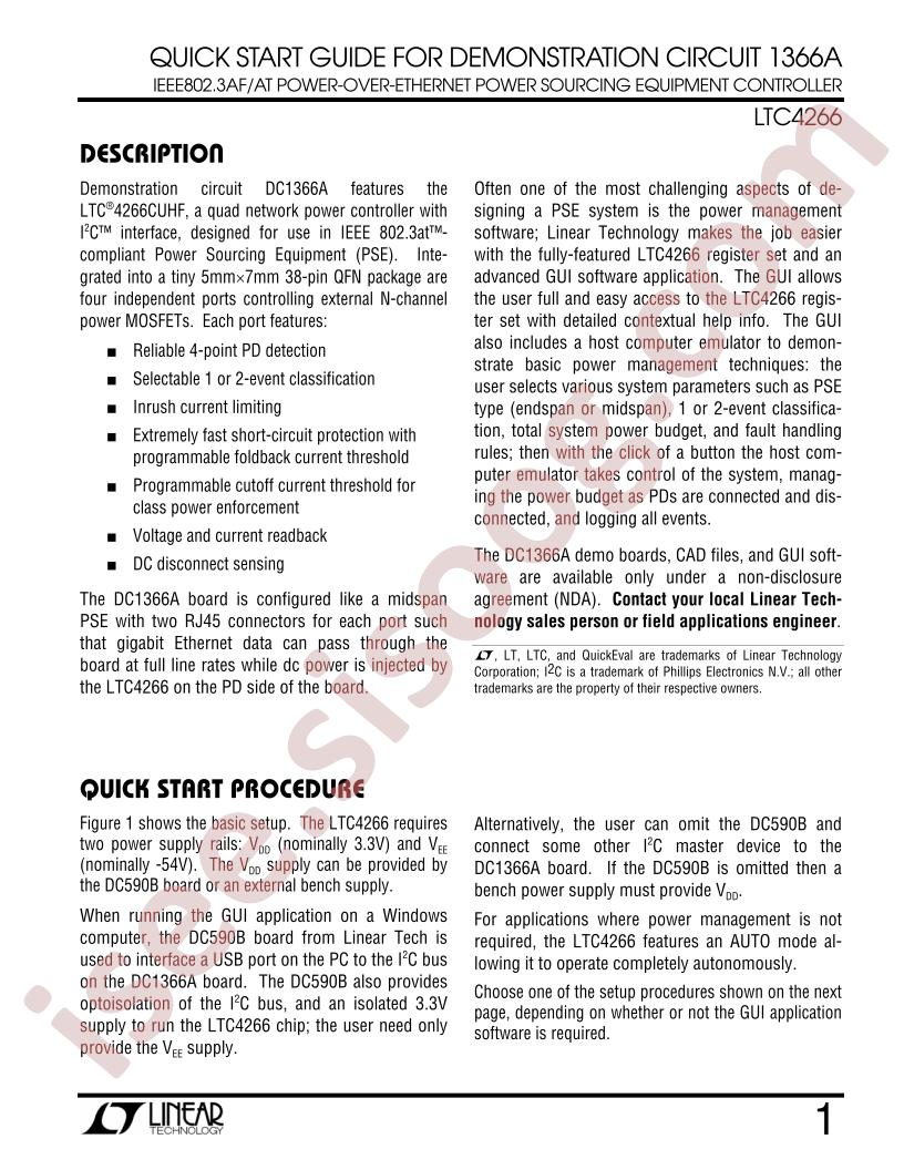 DC1366A Quick Start Guide