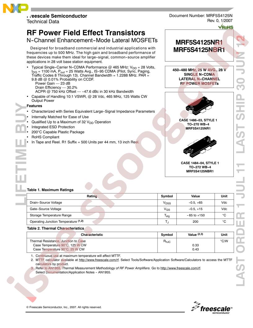 MRF5S4125NR1/NBR1