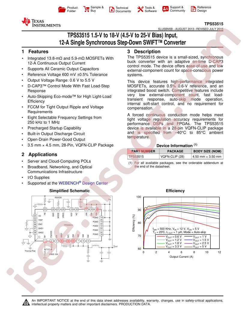 TPS53515 Datasheet