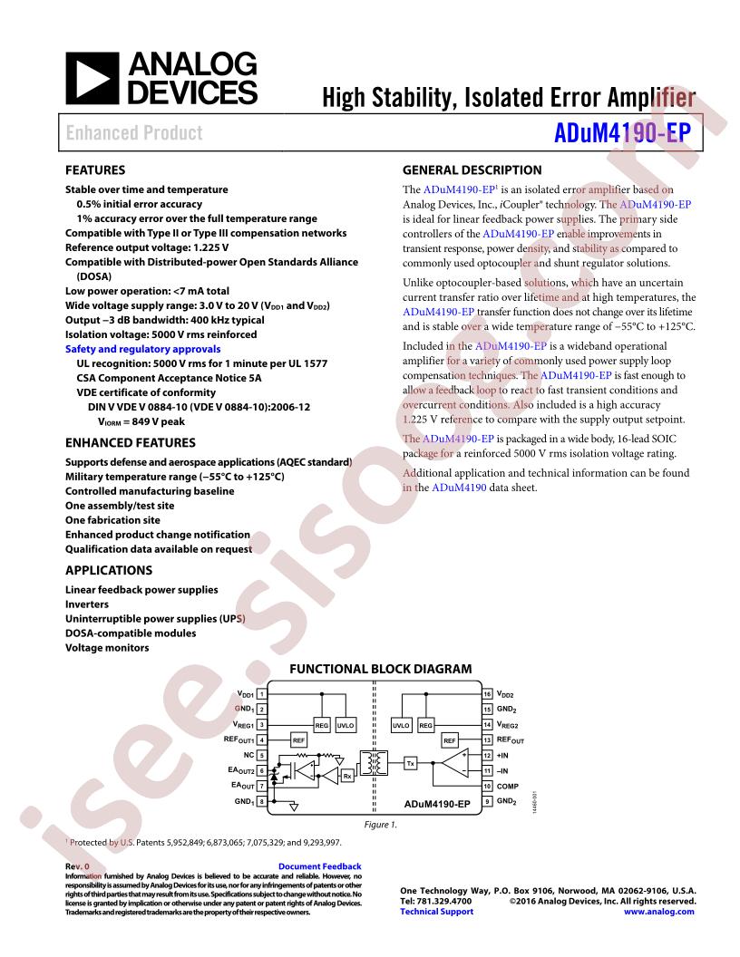 ADUM4190TRIZ-EP