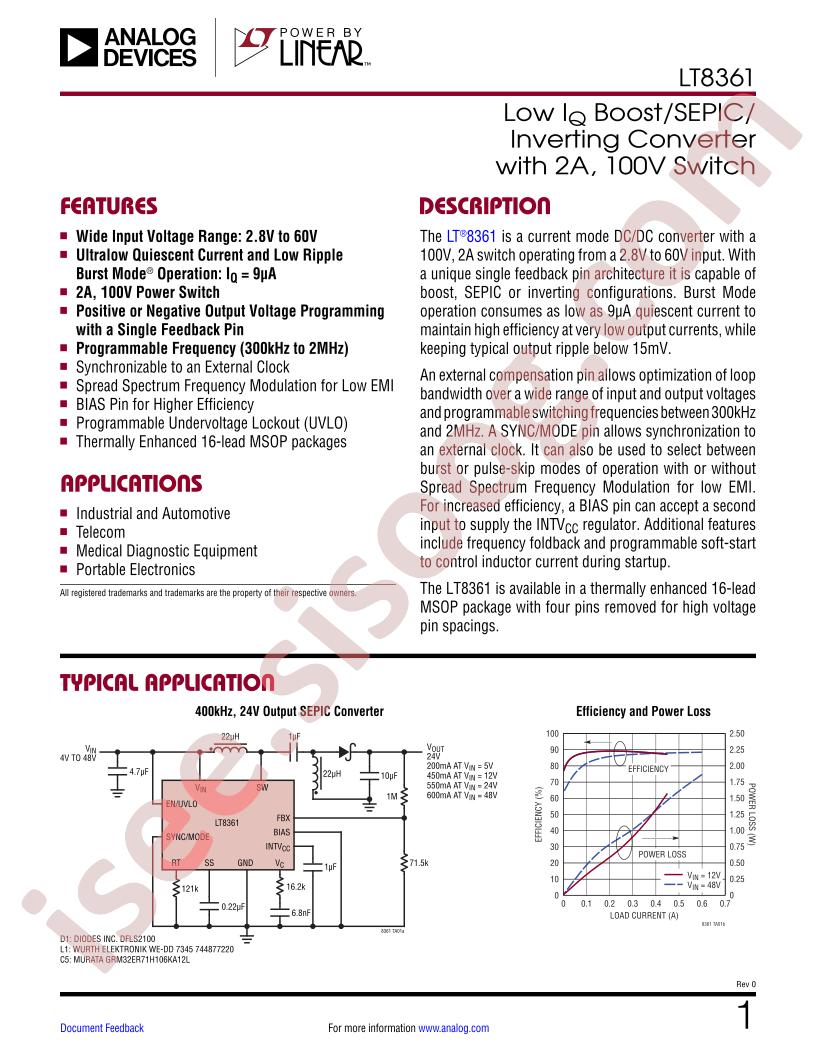 LT8361 Datasheet