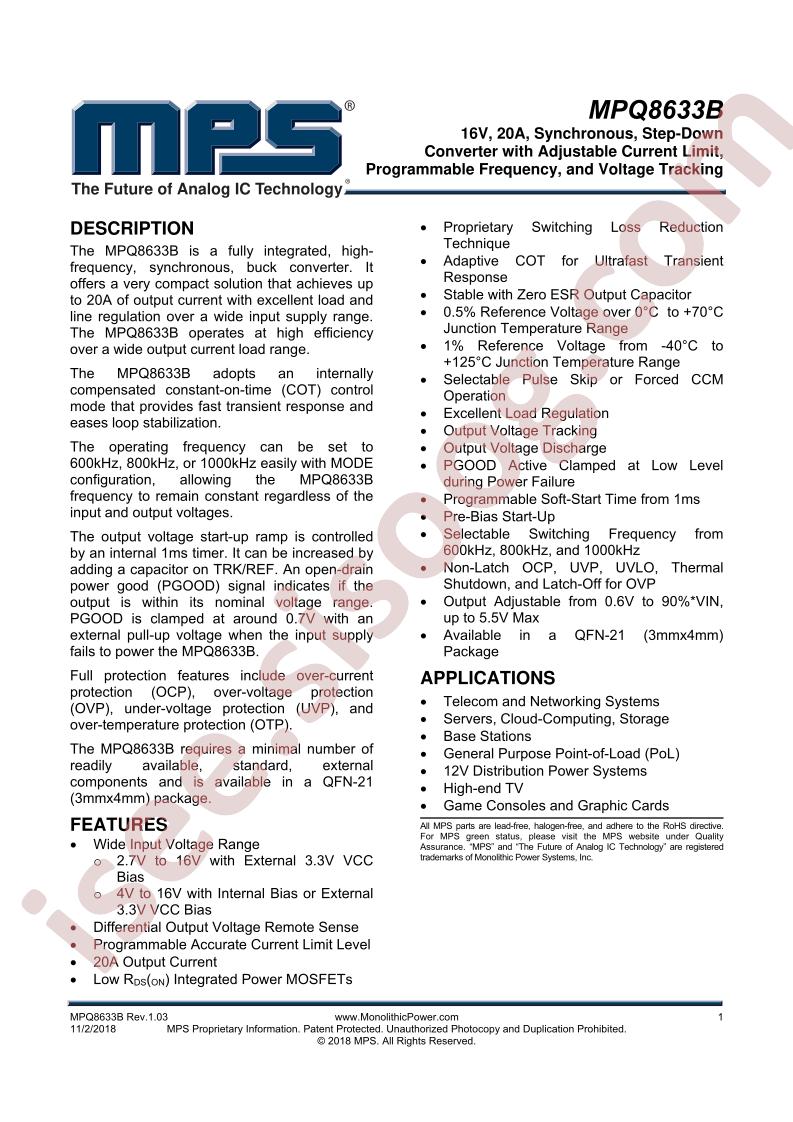MPQ8633B Datasheet