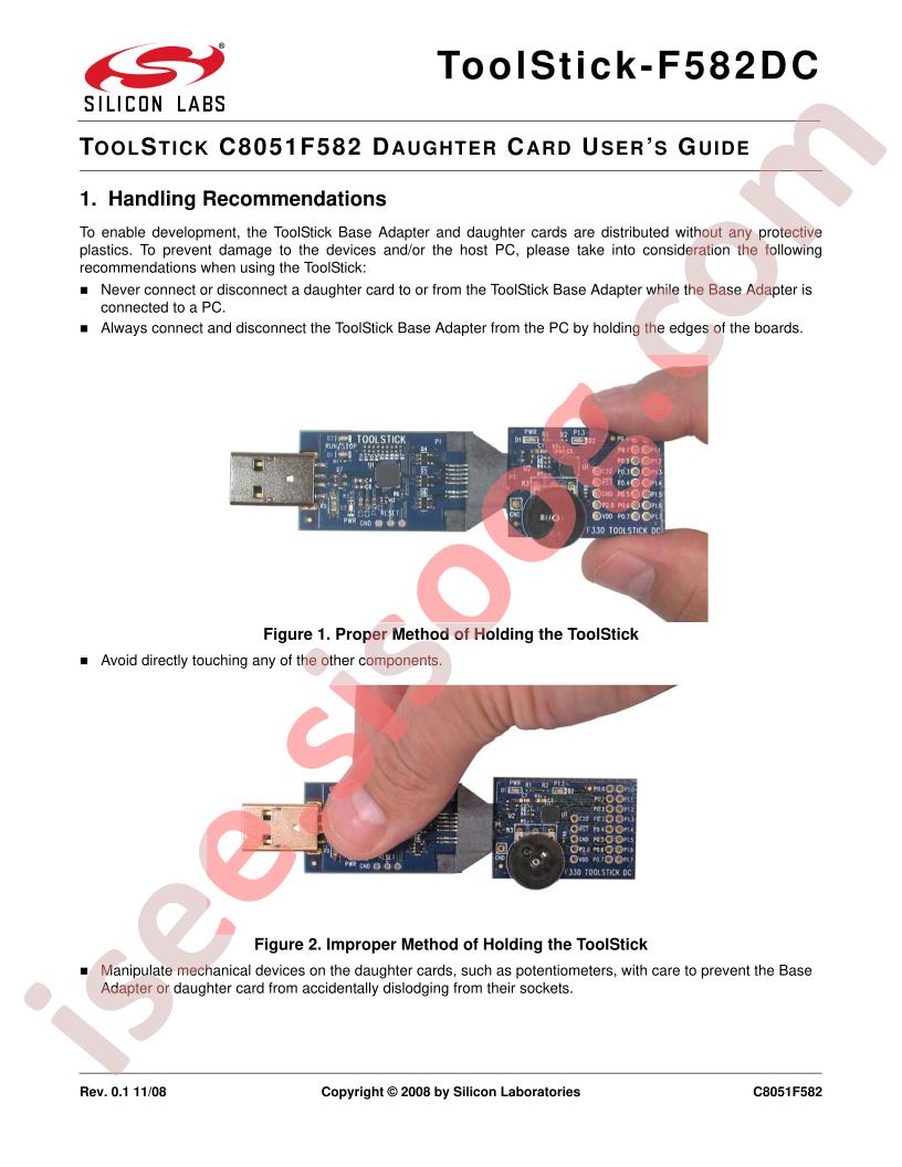 ToolStick-F582DC Guide