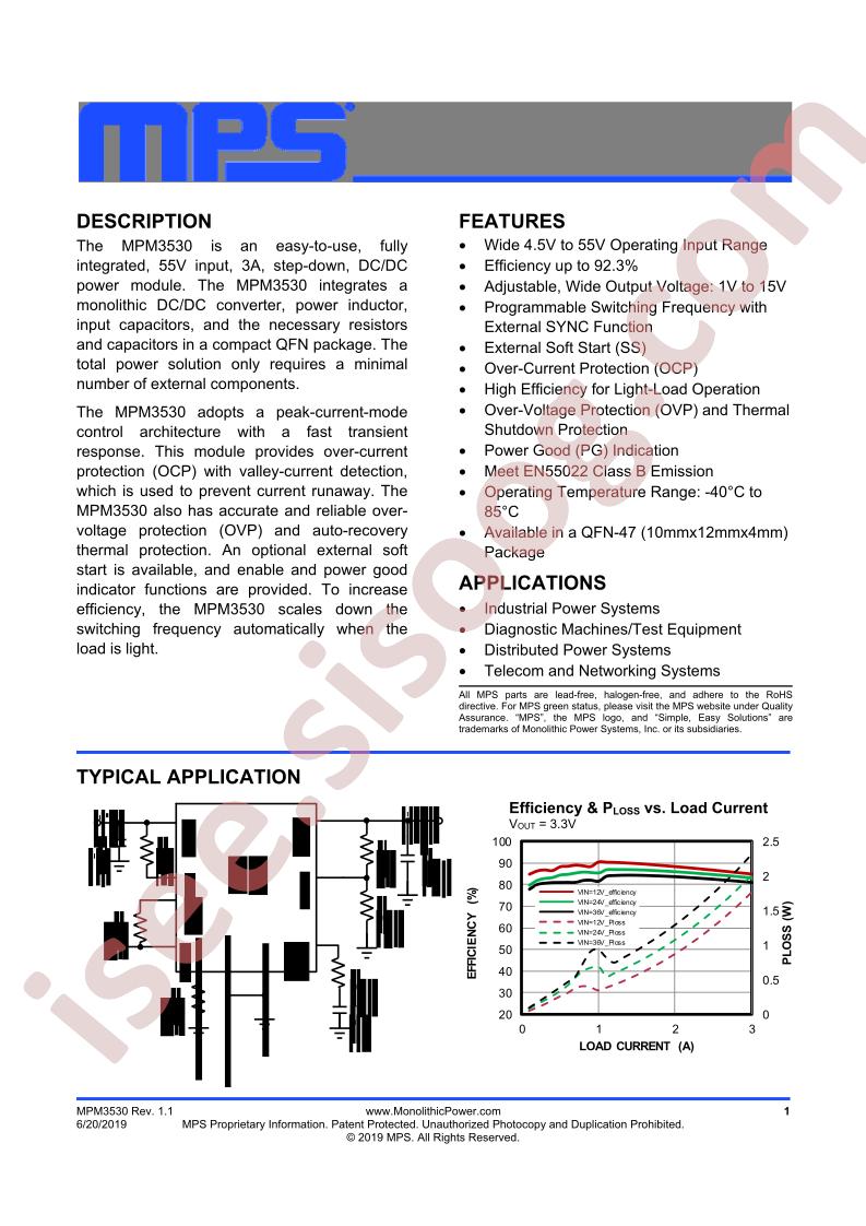 MPM3530 Datasheet