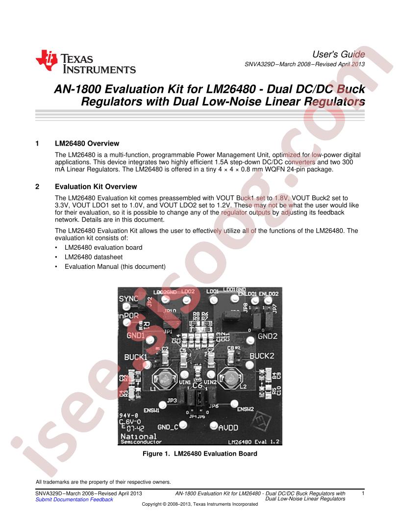 LM26480 Eval Kit Guide