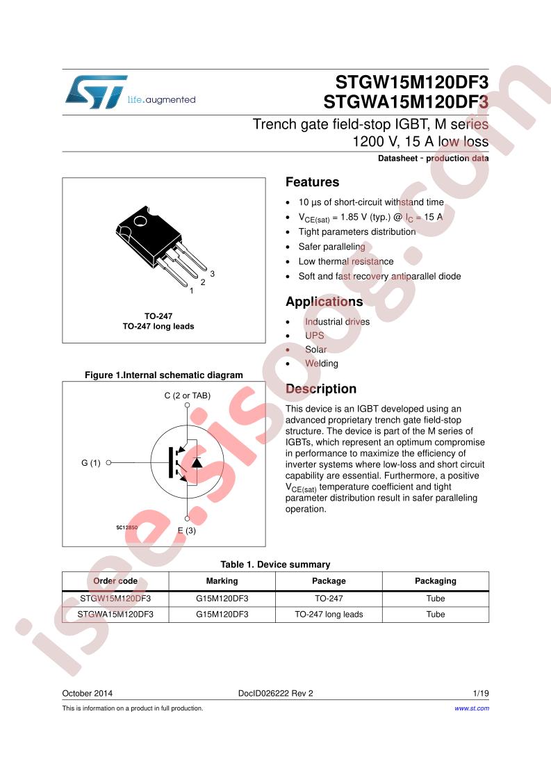 STGW(A)15M120DF3