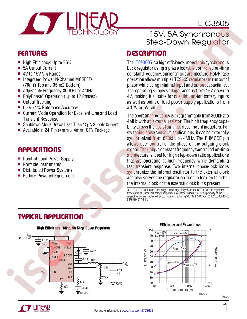 LTC3605 Datasheet