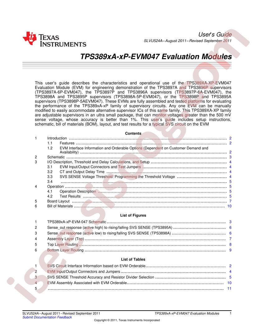 TPS389xA-xP-EVM047