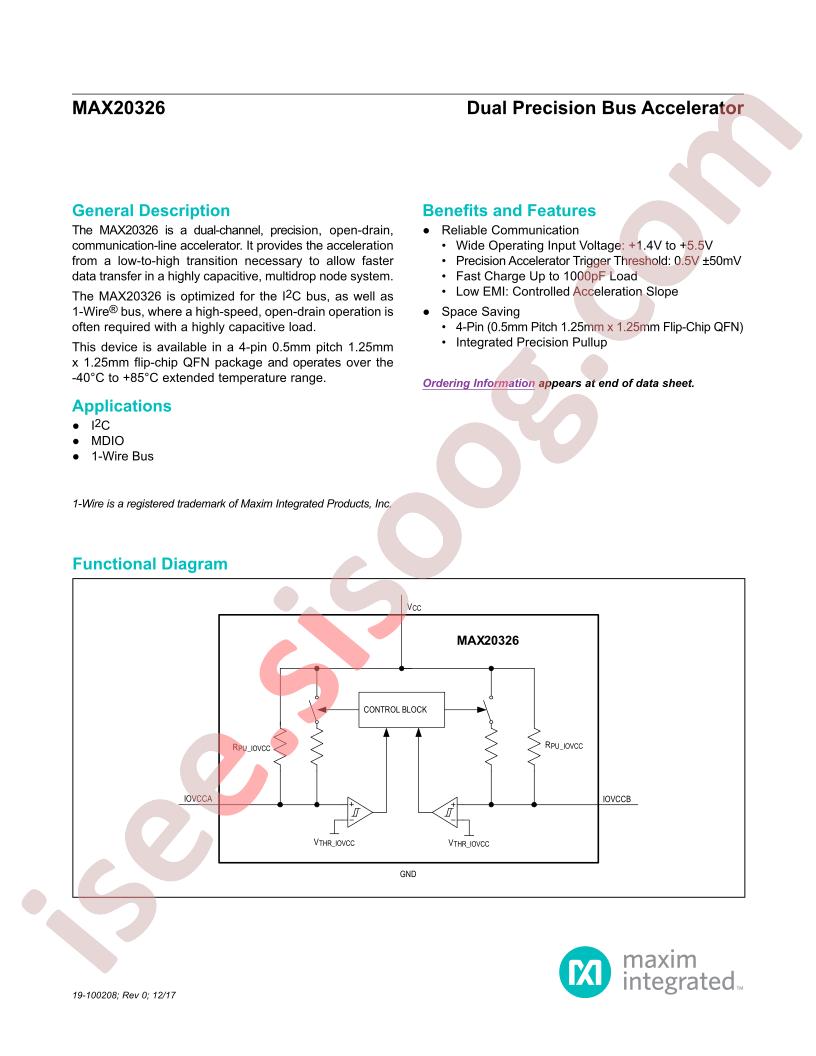 MAX20326 Datasheet