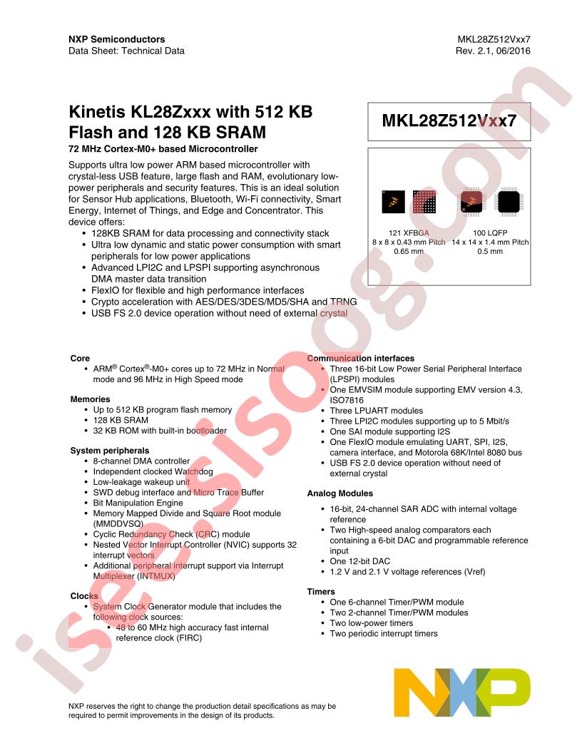 MKL28Z512Vxx7