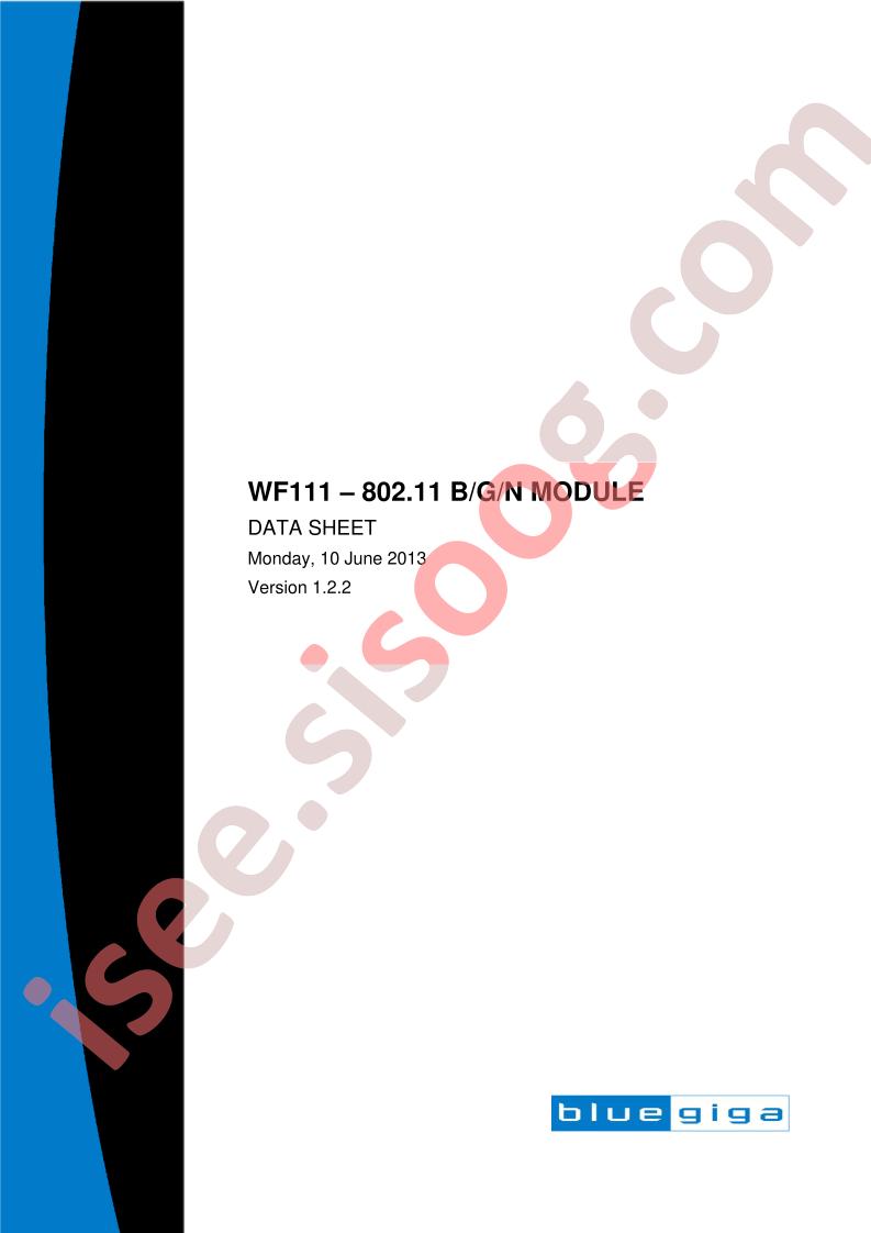 WF111 Datasheet