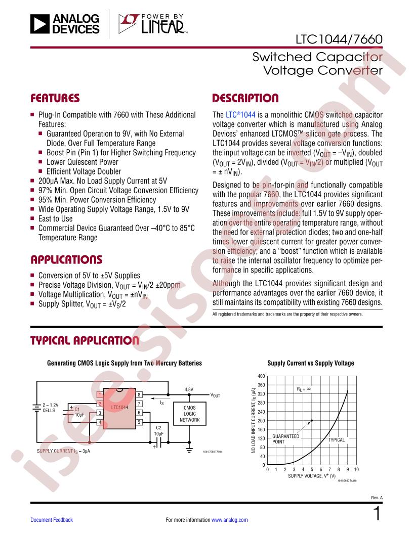 LTC1044/7660