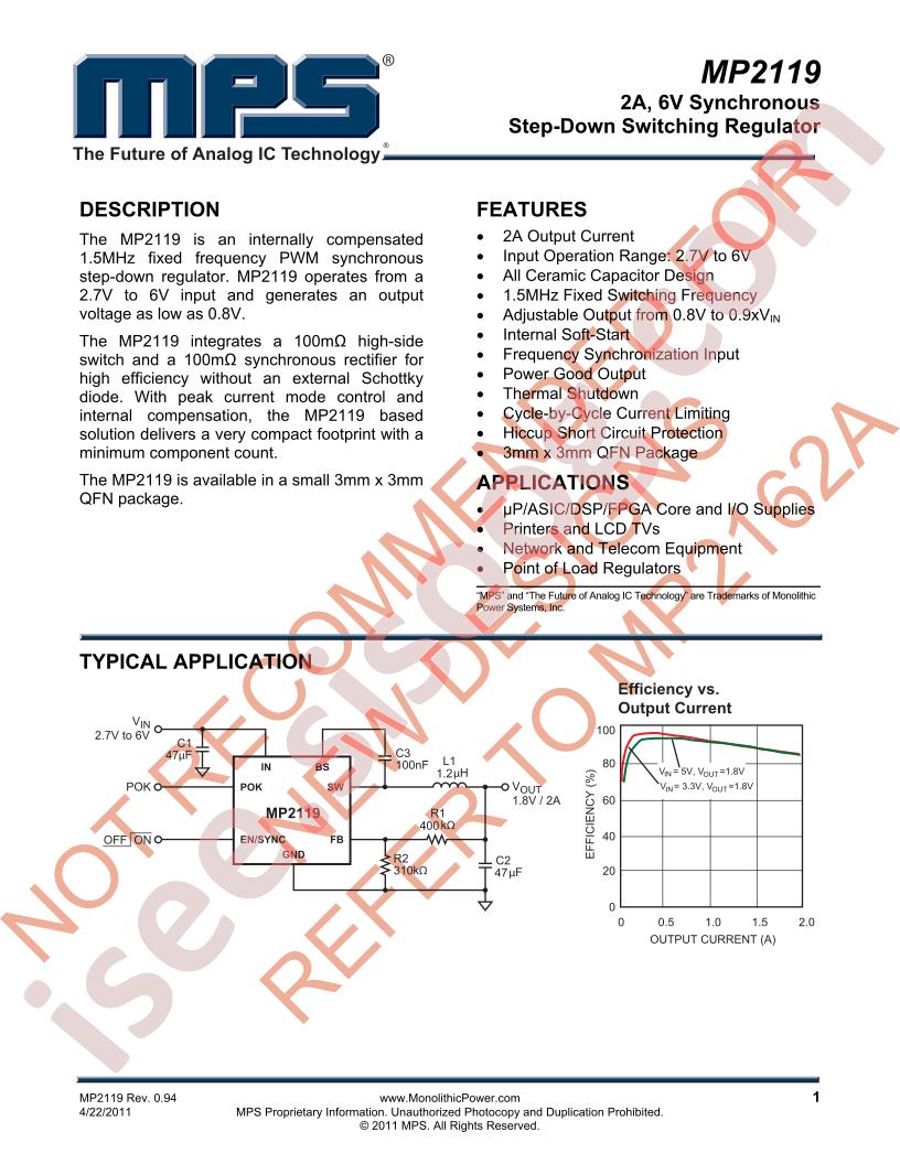 MP2119 Datasheet