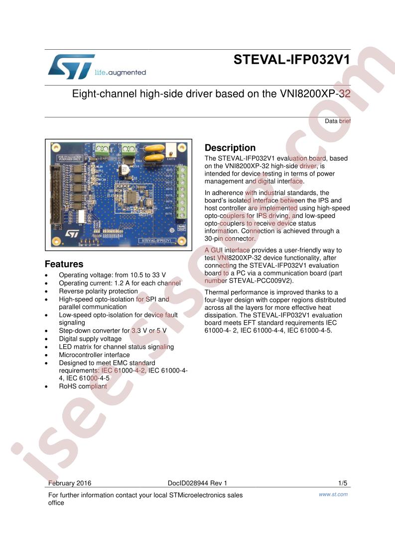 STEVAL-IFP032V1 Data Brief