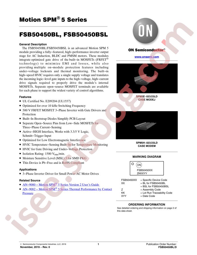FSB50450BL, FSB50450BSL