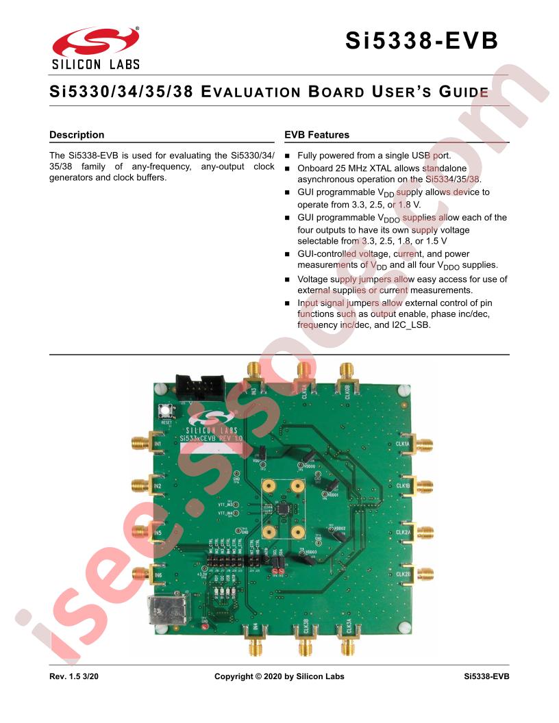 Si5338-EVB Guide