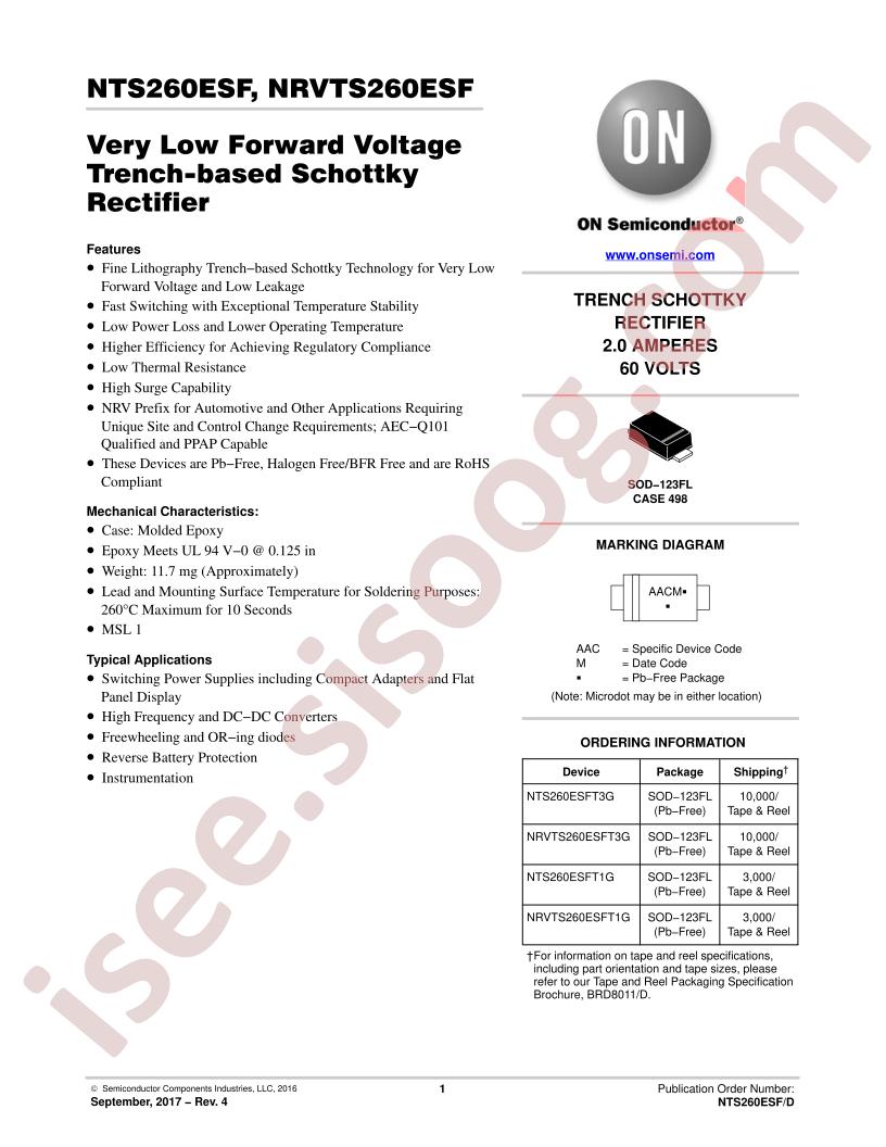NTS260ESF, NRVTS260ESF