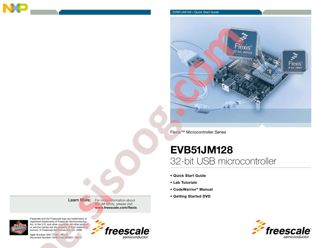 EVB51JM128 Quick Start Guide