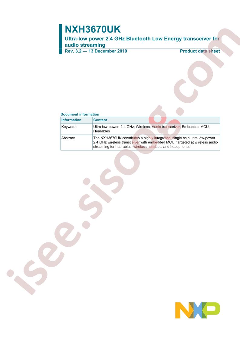 NXH3670UK Datasheet