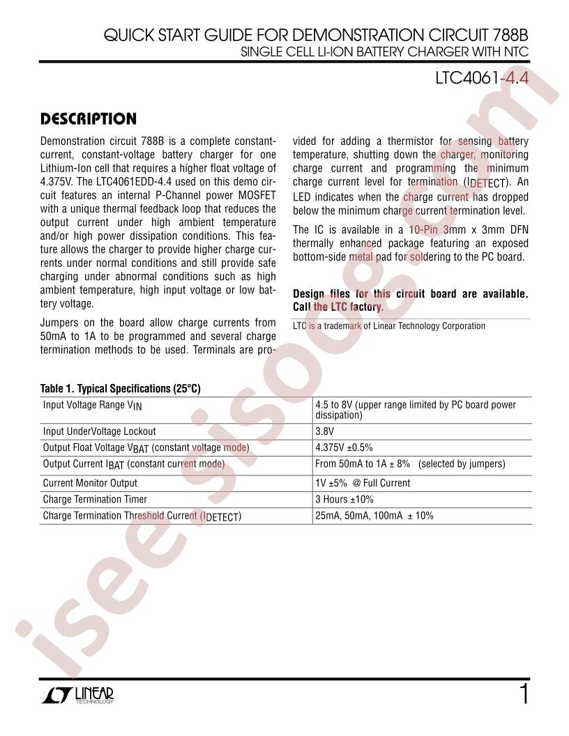 DC788B Quick Start Guide