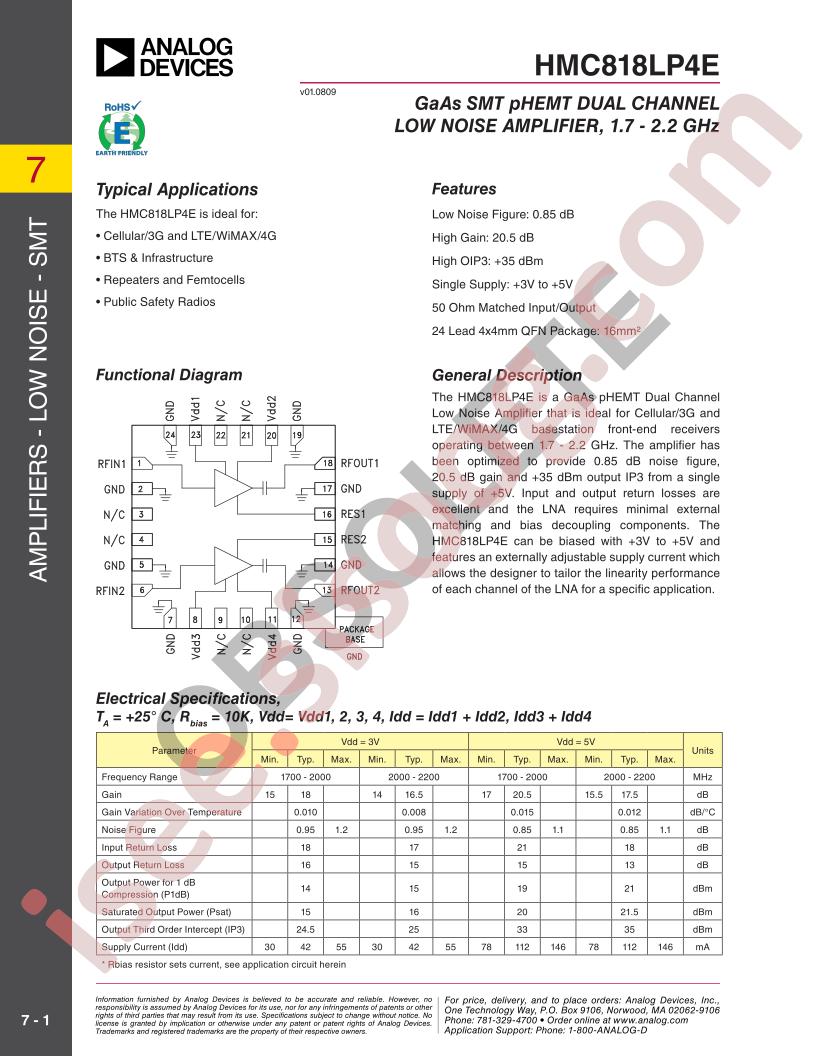 HMC818LP4E