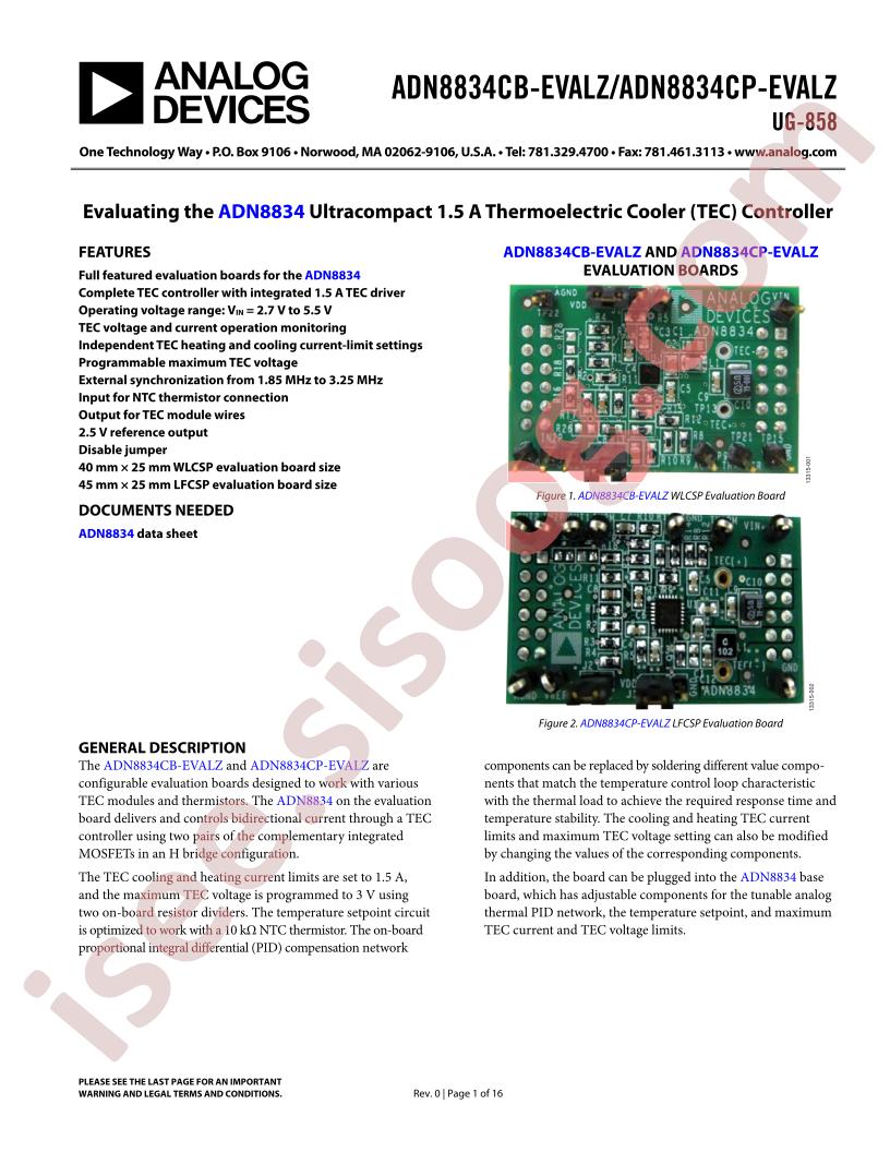 ADN8834Cx-EVALZ Guide