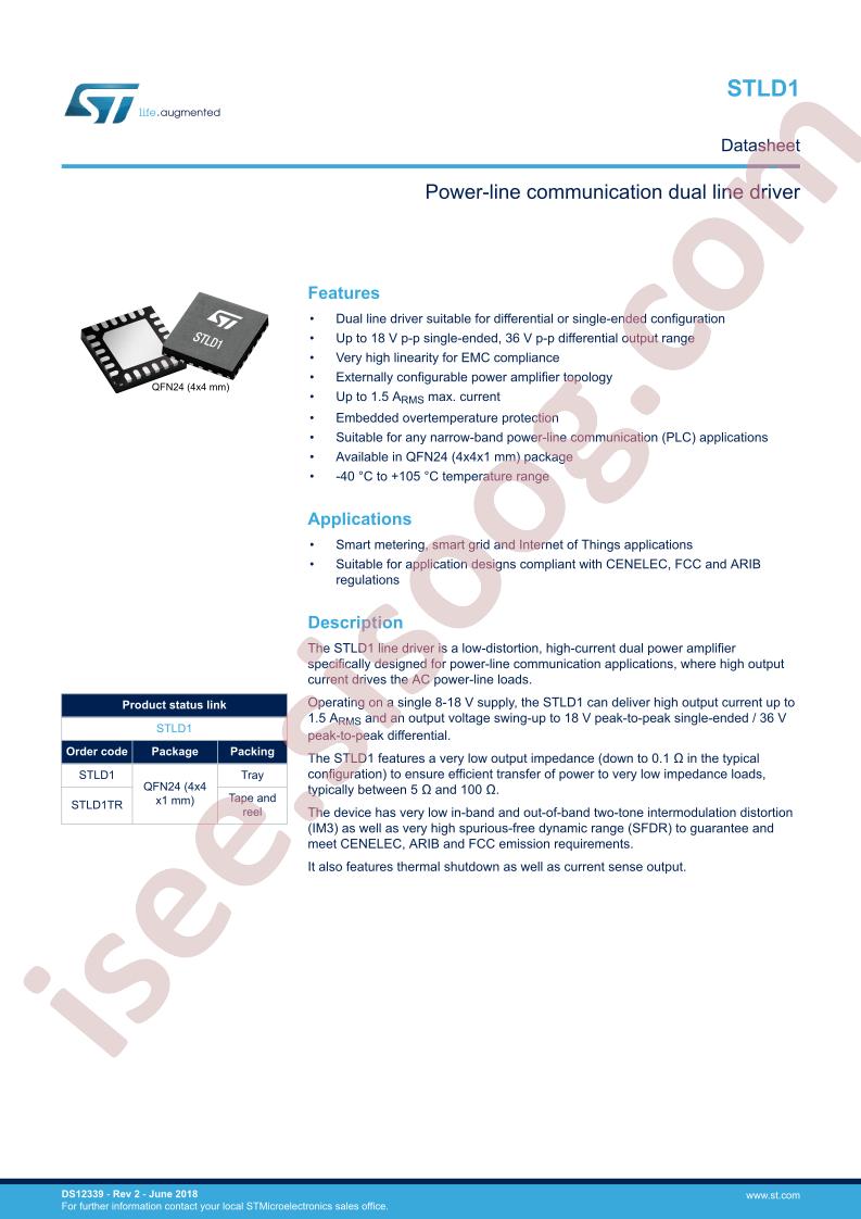 STLD1 Datasheet